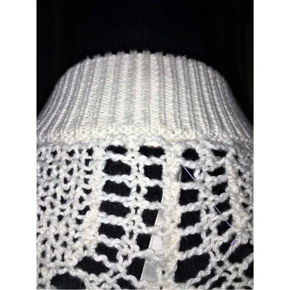 Free People White Lace zipper Crochet Cardigan - Picture 5 of 11